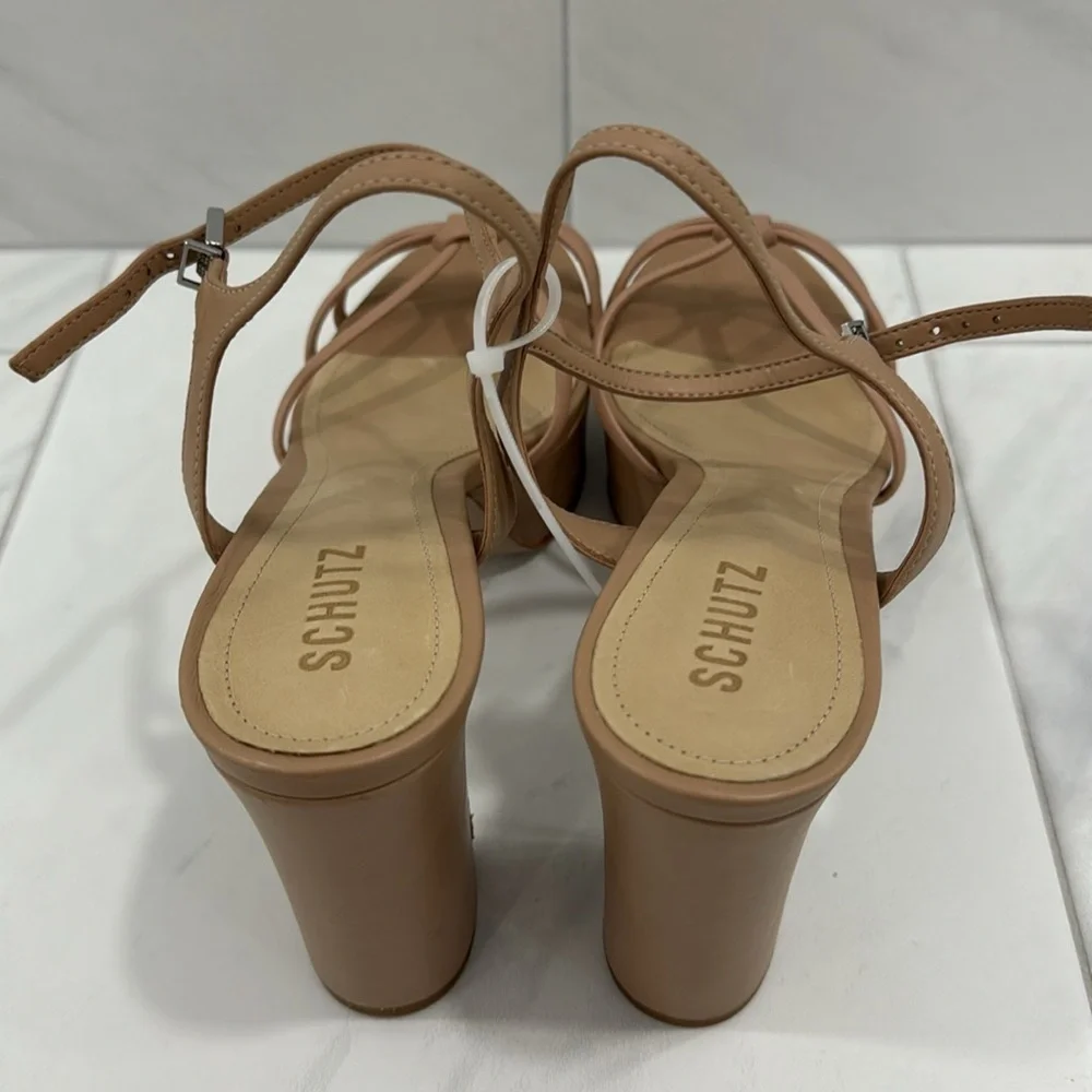 NEW! SCHUTZ True Beige Kelsie Platform Sandal - Size 10.5
